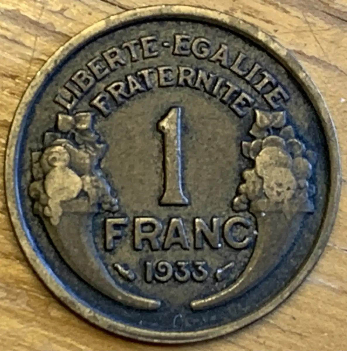 1933-1-Franc-Coin-For-Grading